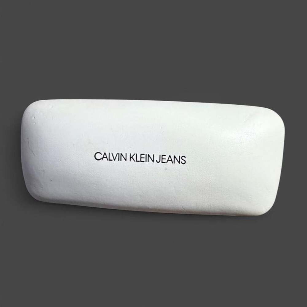 Calvin Klein Jeans Hard Shell Glasses Case White